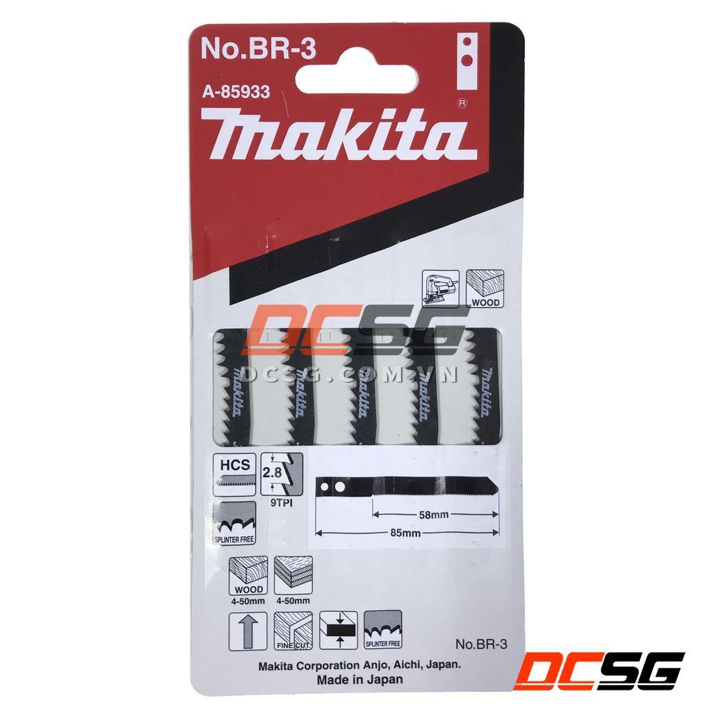 Lưỡi cưa lọng cắt gỗ chuôi có lỗ BR-3 Makita A-85933 | DCSG