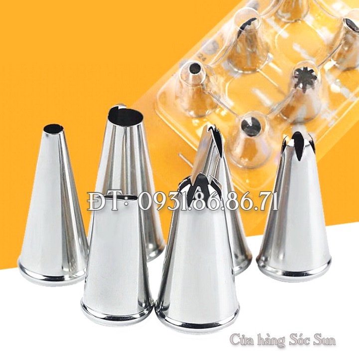 Bộ 6 chuôi bắt bông kem – Mã số 1053