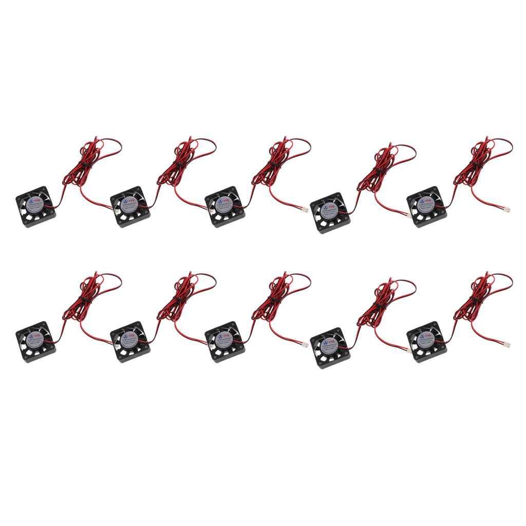 10 Pieces 24V 40mmx40mmx10mm 4010 DC Brushless Cooling Fan For 3D Printer