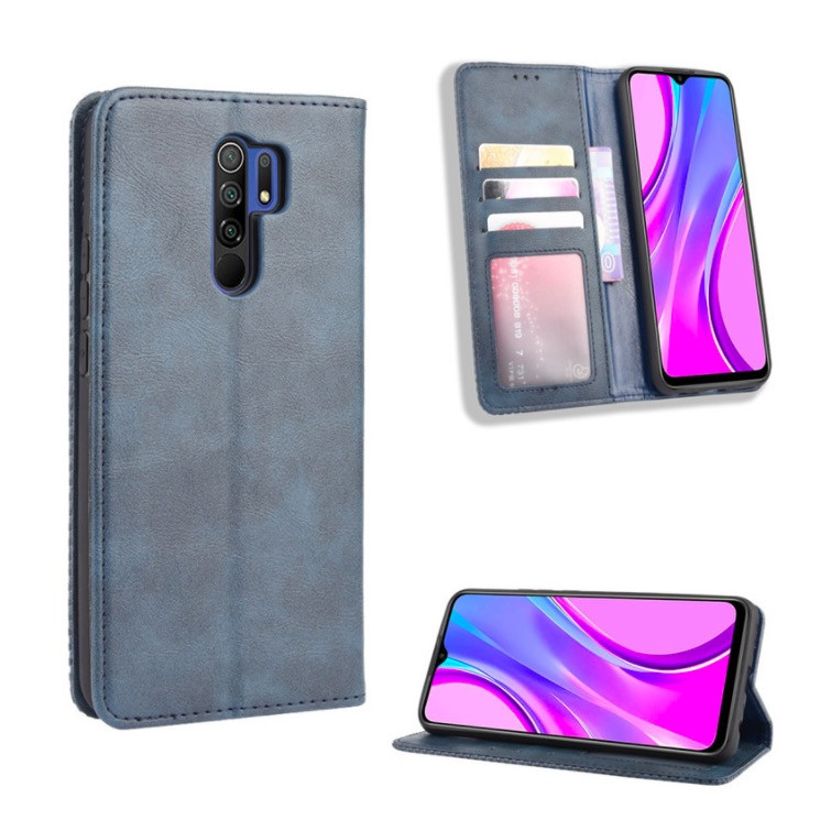 Bao da dành cho Xiaomi Redmi 9 Flip Wallet Leather dạng ví đa năng siêu bền siêu êm