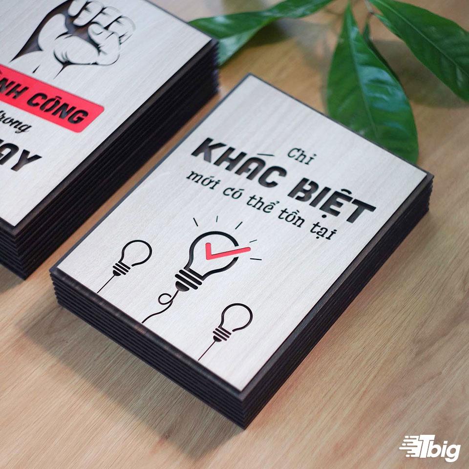 Tranh động lực TBIG127: Chỉ có khác biệt mới có thể tồn tại 20x27cm