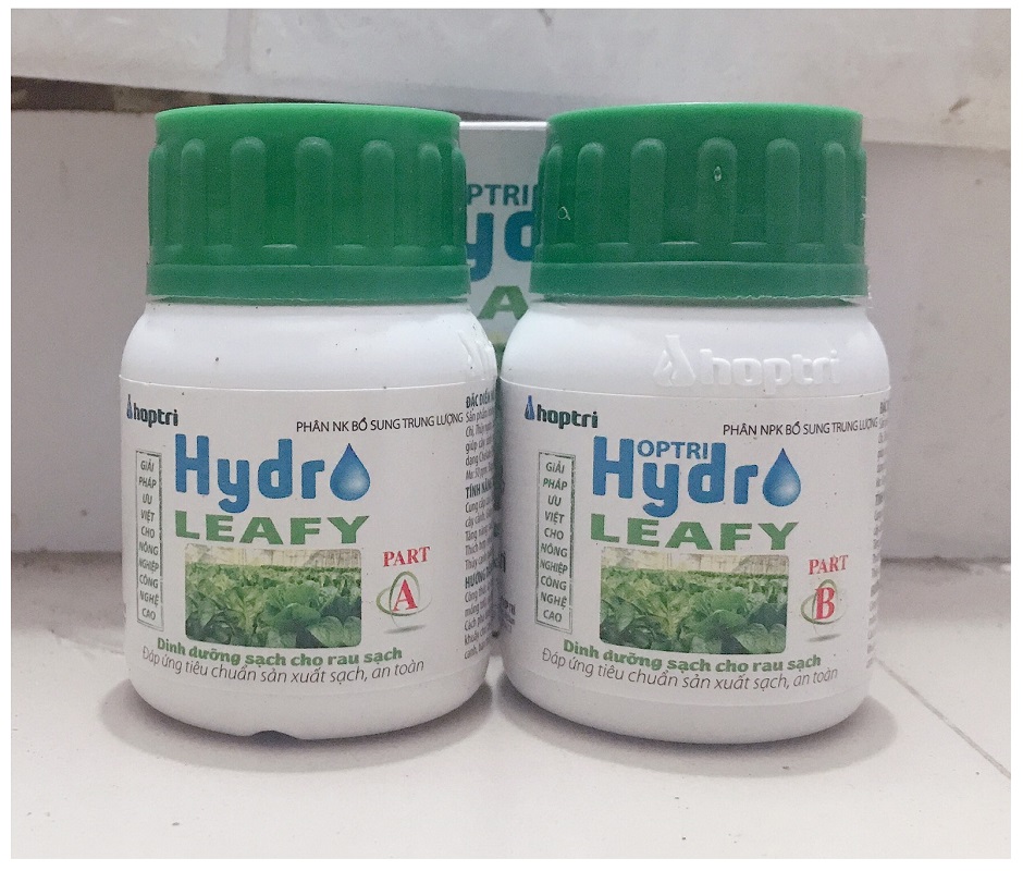 5 hộp HOPTRI HYDRO LEAFTY_DINH DƯỠNG THỦY CANH CHO RAU ĂN LÁ