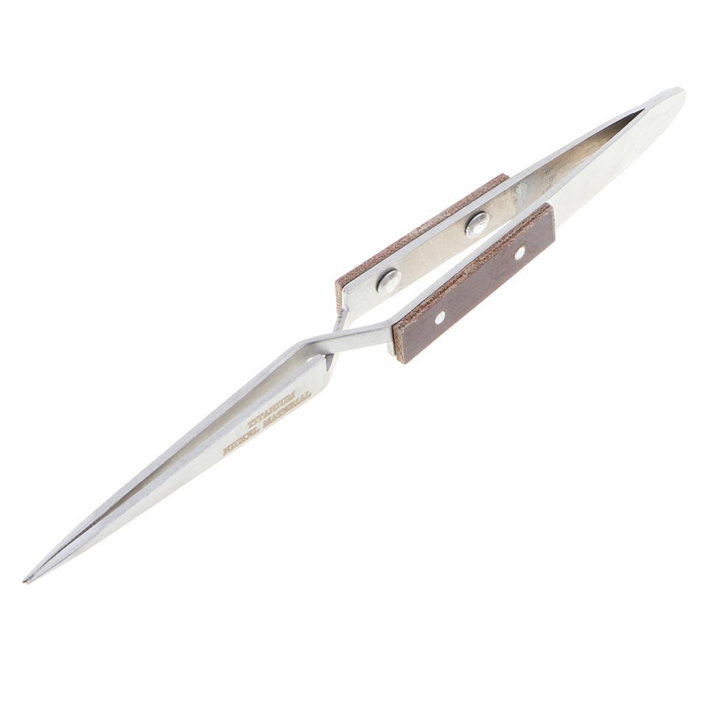Straight Tip Tweezer Stainless Steel for Electronics Precision Hand Tool