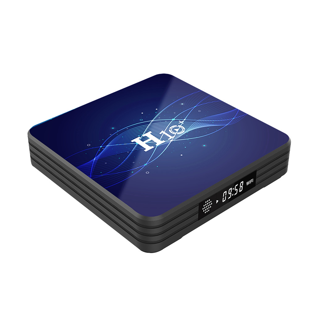 Hộp TV Box H10 Plus Android 9.0 4K trình phát HDR H.265 VP9 Quad-core 64 Bit băng tần kép EMMC 2.4G/5G