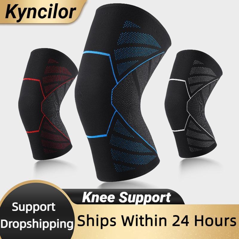 Bộ phận hỗ trợ đầu gối thể thao Sport Kneepads Chạy chu kỳ niềng xe cao đầu gối nẹp đầu gối bóng rổ ấm áp Color: AB031-RD Size: XL