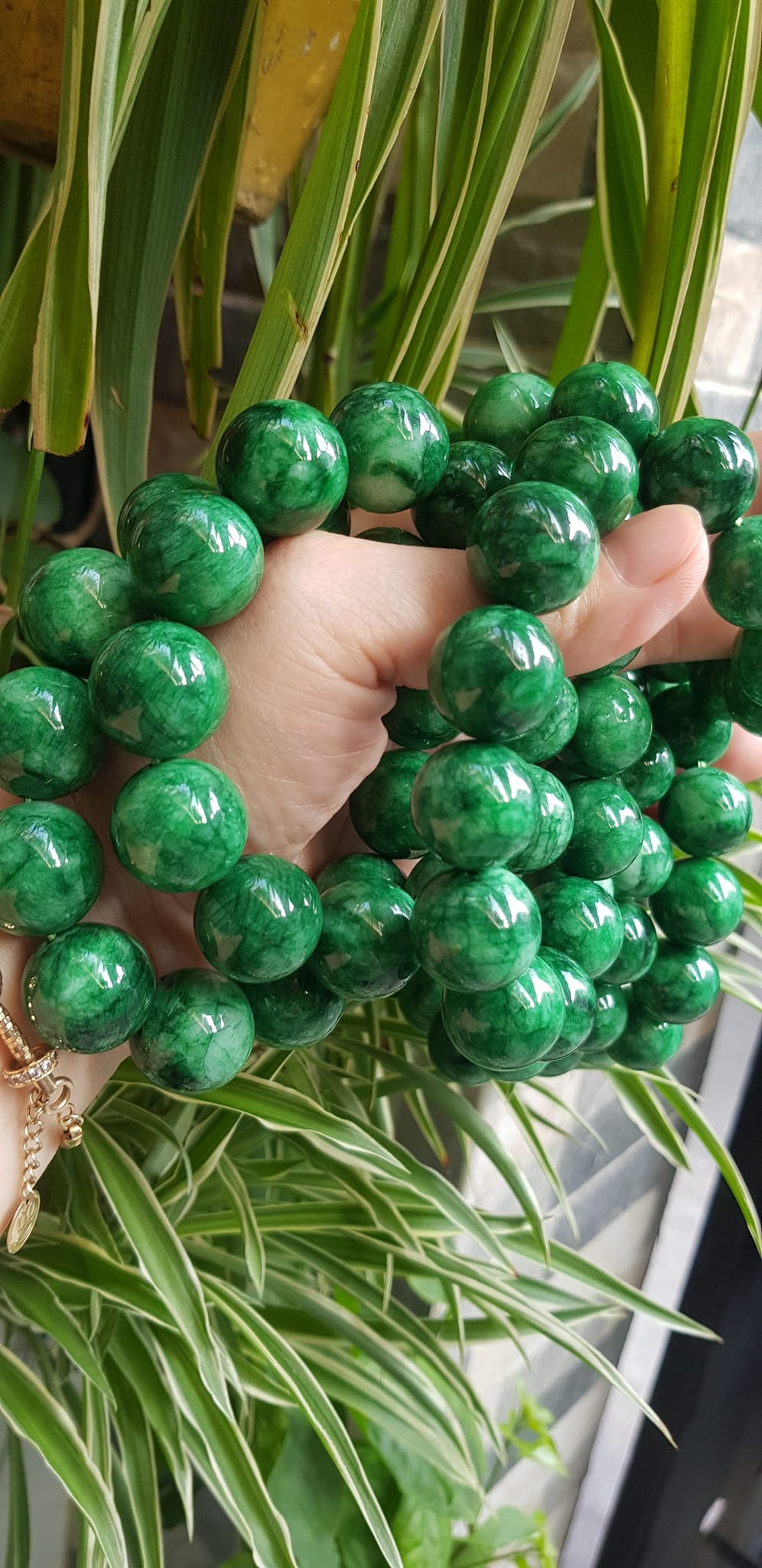 ️Vòng Tay Nam Đá Cẩm Thạch Xanh lá Size lớn hạt 18mm bóng đẹp hợp Các Anh Mệnh Mộc mệnh Hỏa đeo là một món trang sức tuyệt vời cho các quý ông ạ