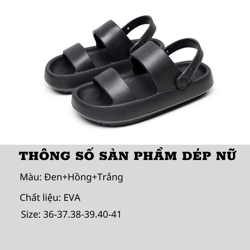 Dép Đi Biển Nữ Thời Trang Quai Ngang Đế Bánh Mì Kiểu Hàn Quốc Êm Chân Mang Đi Làm,Đi Chơi,Đi Học D05 SUNO STORE