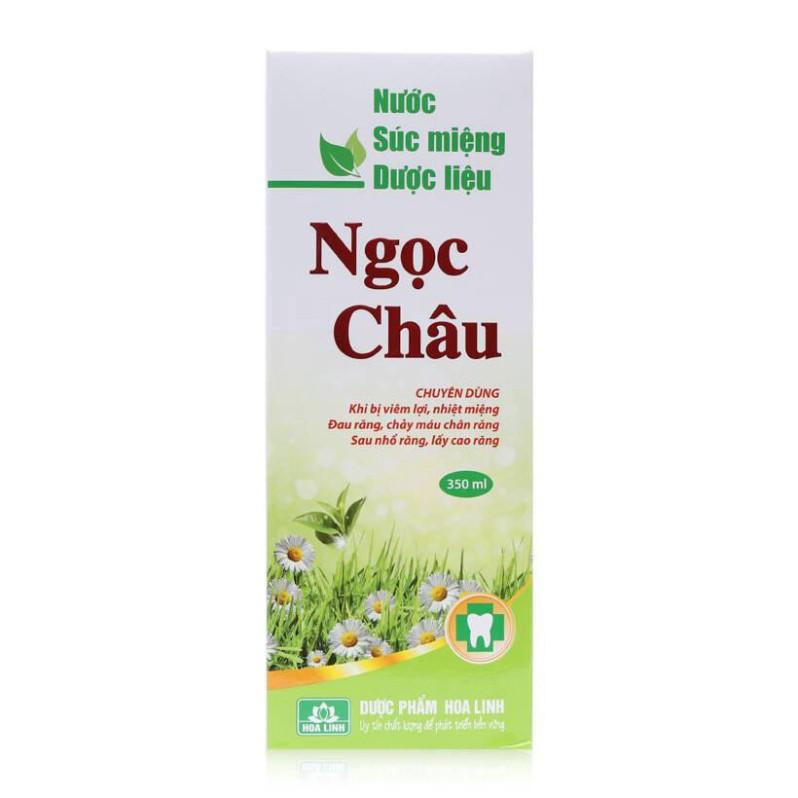 Nước súc miệng dược liệu Ngọc Châu (350ml) - Chuyên dùng cho viêm lợi, nhiệt miệng, hơi thở có mùi NSM02