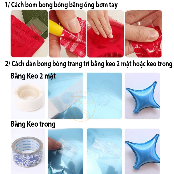 Bộ Set Trang Trí Sinh Nhật, Thôi Nôi Vương Miện L012 & L013 Kèm Ống Bơm Tay
