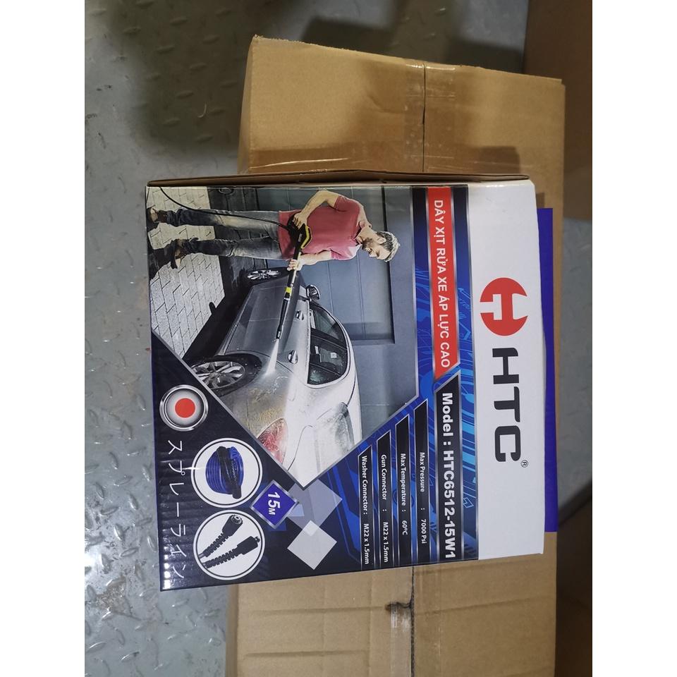 Dây xịt rửa xe HIỆU HTC LOẠI 20M,HTC6512-20W1 từ nhựa PVC áp lực cao 480 bar,ĐK 6.5*12mm,