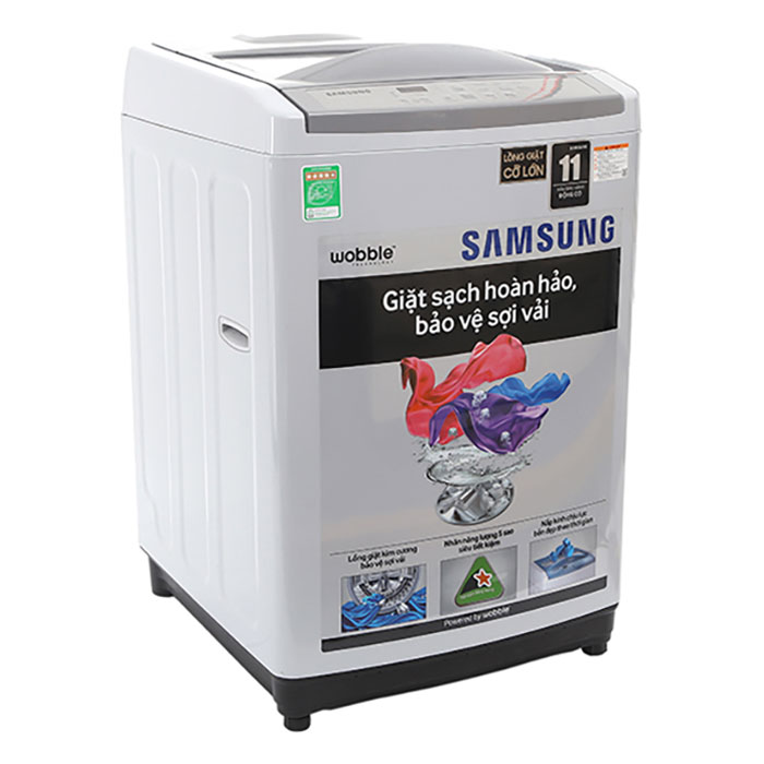 Máy Giặt Cửa Trên Samsung WA85M5120SG/SV (8.5kg) - Xám - Hàng Chính Hãng