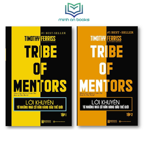 BIZBOOKS - Bộ 2 Cuốn Sách Lời Khuyên Từ Những Nhà Cố Vấn Hàng Đầu Thế Giới – Tribe Of Mentor (Tập 1 + Tập 2)– MinhAnBooks