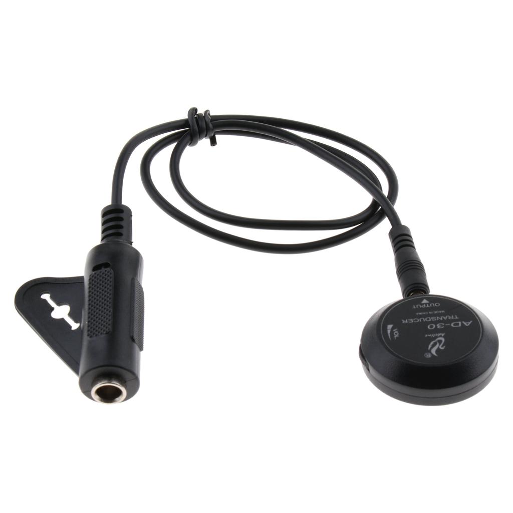 6.35mm Guitar EQ Equalizer Piezo Pickup For Acoustic Guitar Replacement Parts