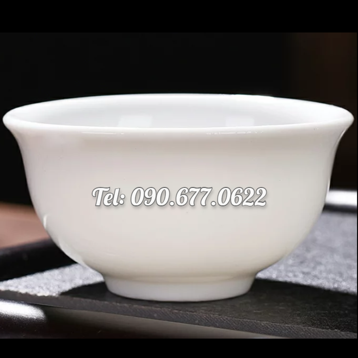 Bộ 2 chén đĩa men sứ trắng cao cấp loại 10 cm - Hàng khuyến mãi - Mã số 1008