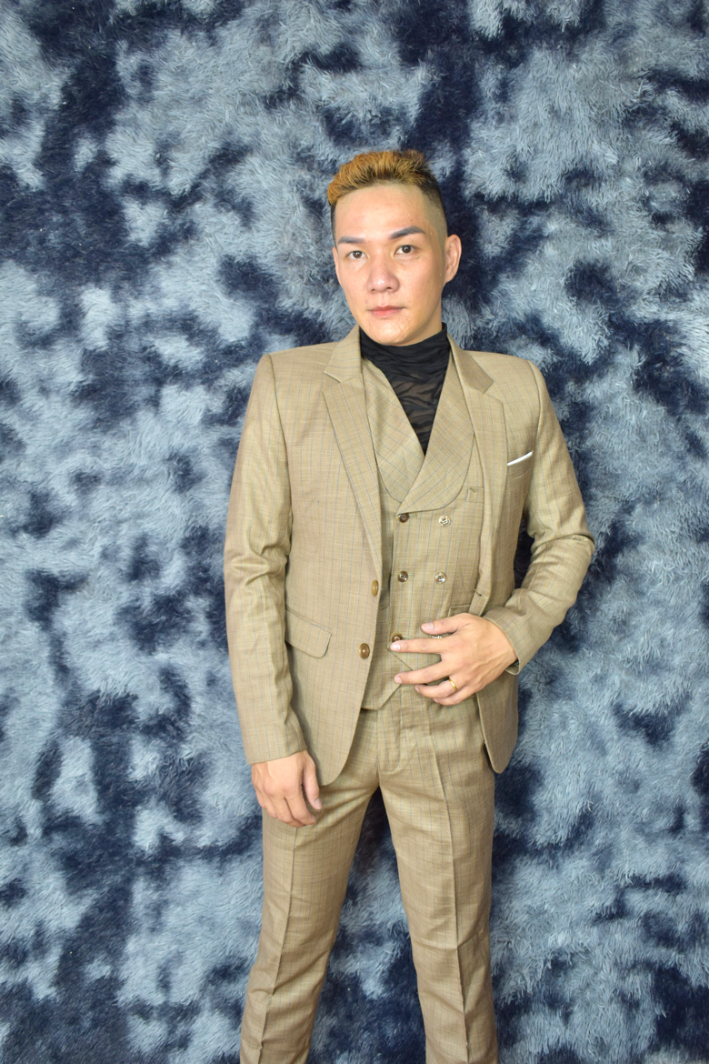 Combo bộ vest nam màu nâu ôm body