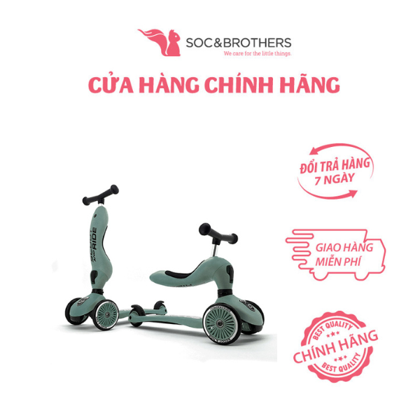 Xe scooter trẻ em Scoot and Ride Highwaykick 1 màu Forest