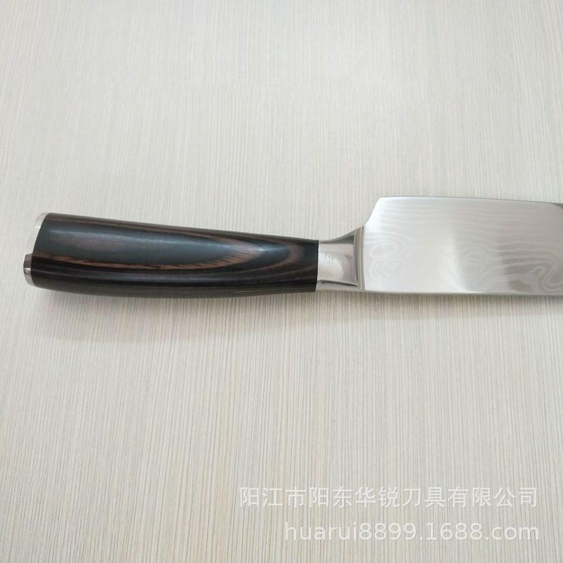 DAO - DAO BẾP NHẬT BẢN THÁI LÁT UTILITY THÉP DAMASCUS MÃ FDT1 nt 234654467856