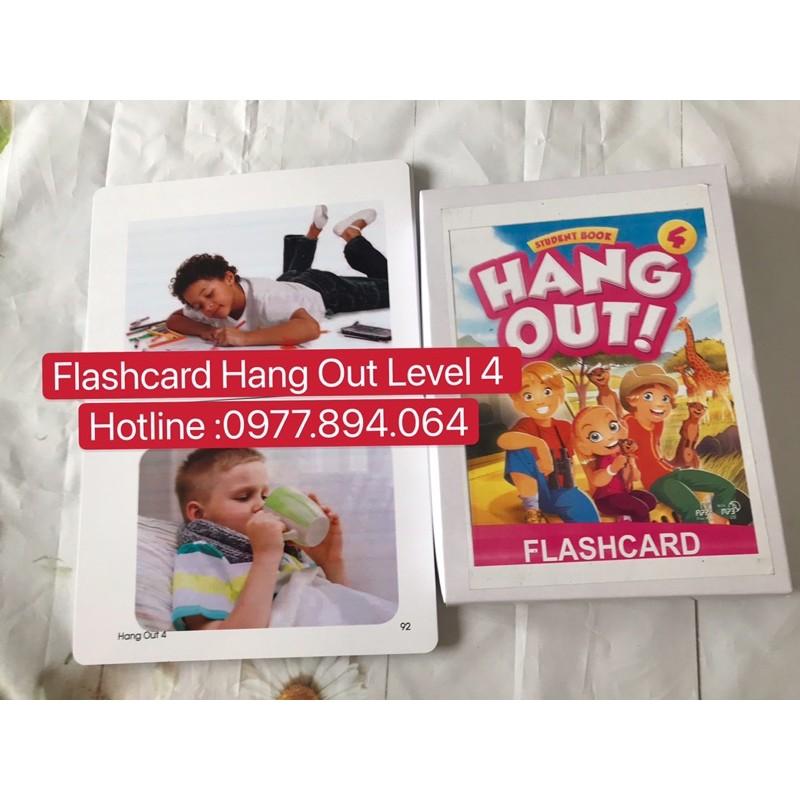 Flashcard Hang Out Level 4️144 thẻ size A5 siêu đẹp