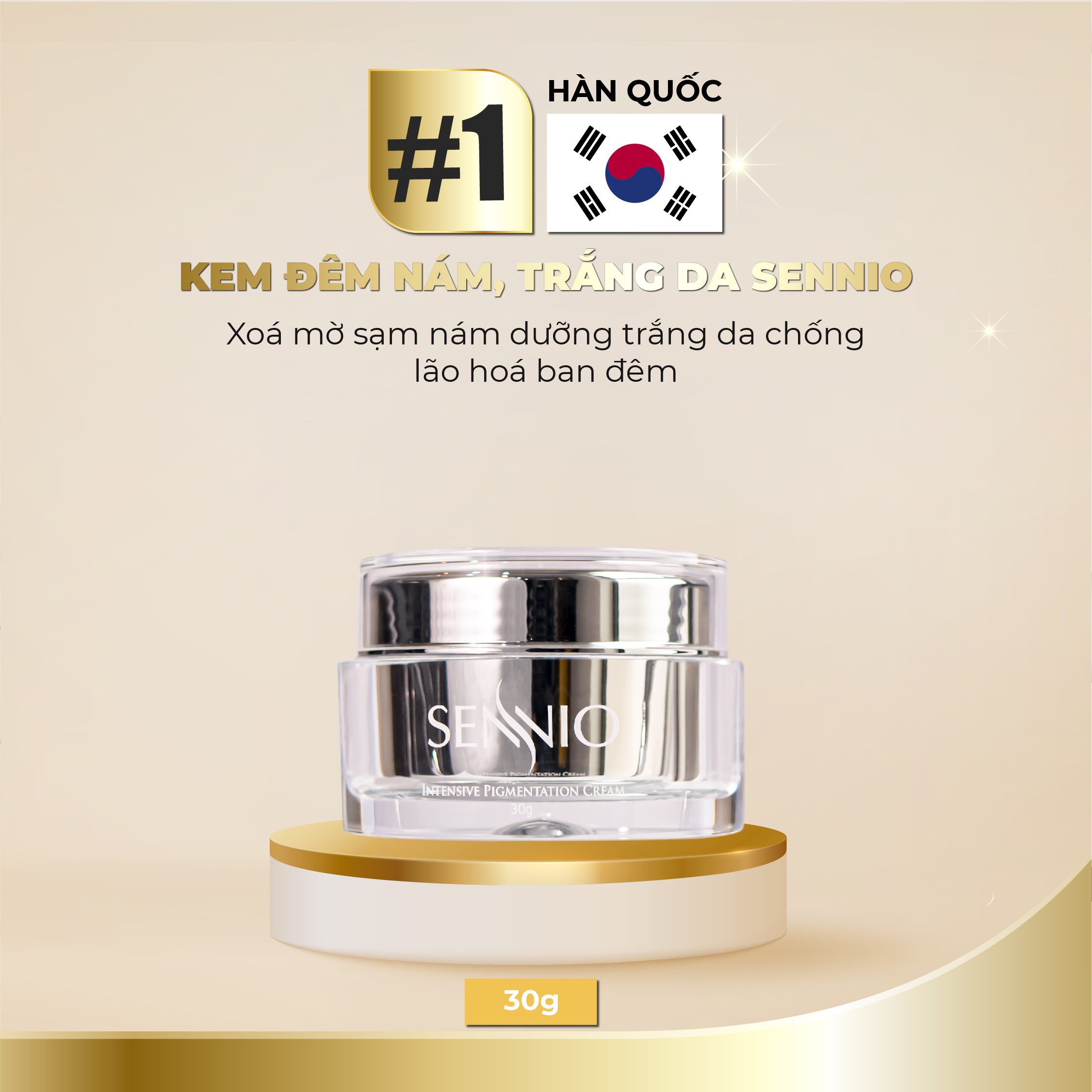 Kem đêm xóa mờ thâm nám SENNIO 