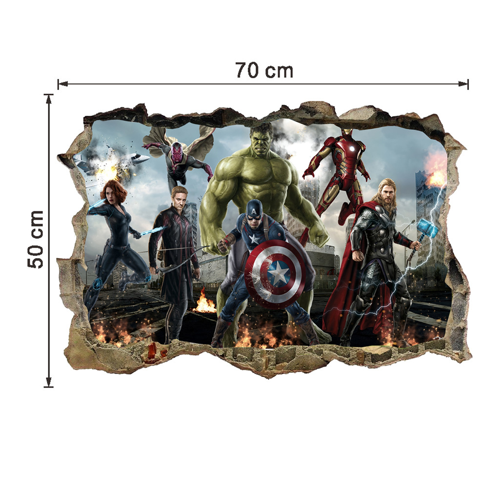Decal Dán Tường Biệt Đội Báo Thù Avengers mẫu 6