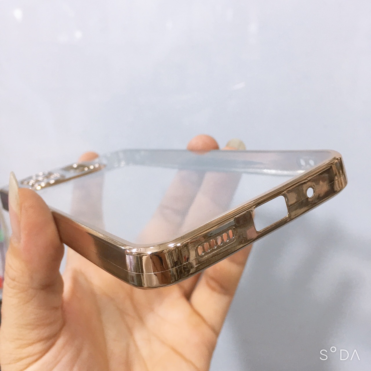 Ốp lưng cho Xiaomi Redmi 12C trong viền màu cạnh vuông bảo vệ camera sang trọng