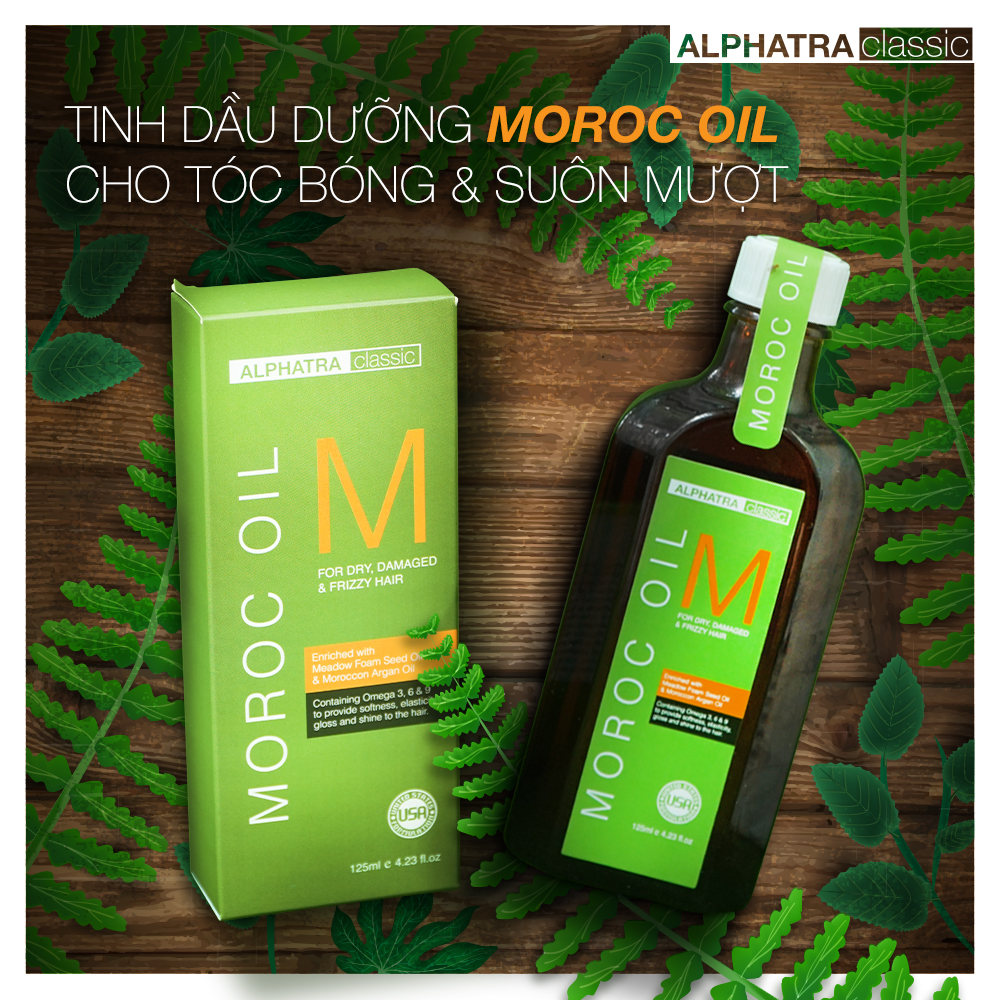 TINH DẦU DƯỠNG BÓNG TÓC – MOROC OIL ORGANIC - USA 125ml