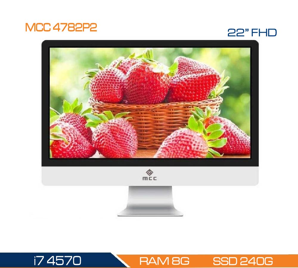 Bộ PC All In One MCC 4782P2 CPU i7 4770/ Ram8G/ SSD240G/ Wifi/ Webcam/ 22inch ( Hàng chính hãng)