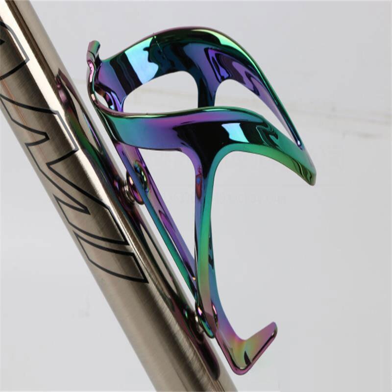 Electroplate Color Bicycle Bottle Holder Water Bottle Cage Mountain Bike Cup Holder Outdoor Ultralight Bike Water Bottles Holder