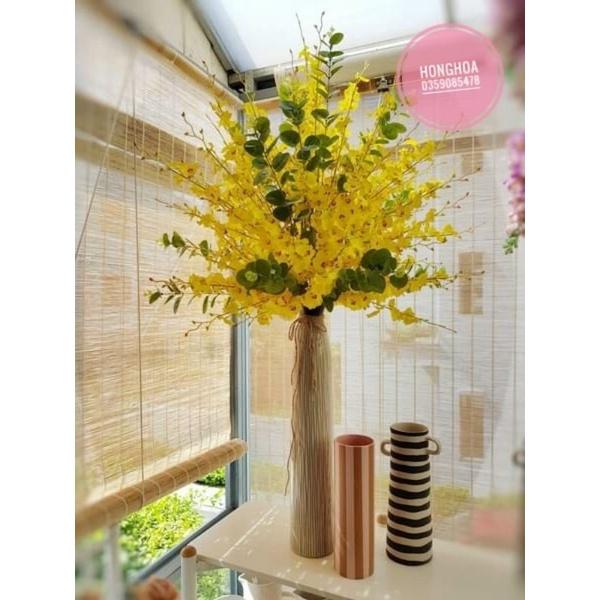 Hoa Giả - Hoa Vũ Nữ Giả 8 Nhánh Cành Dài 110cm