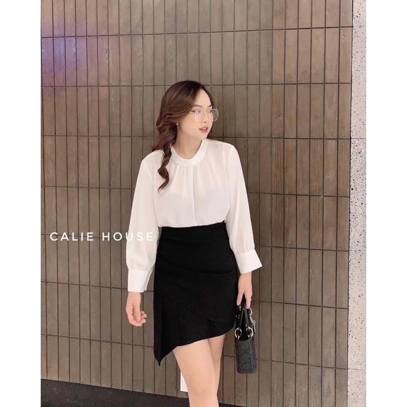 Chân váy xếp ly 2 lớp dành cho nữ chất tuyết mưa from đẹp 2 màu đen nâu thời trang chân váy chaaneell 531