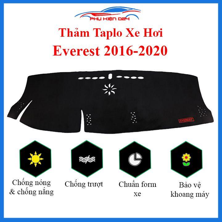 Thảm taplo Everest 2016-2017-2018-2019-2020-2021-2022 chống nắng nóng làm mát xe mở rộng tầm nhìn