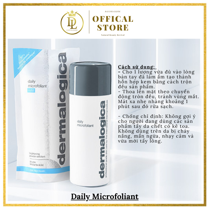 Tẩy tế bào chết vật lý  dành cho mọi làn da Dermalogical Daily Microfoliant 73g