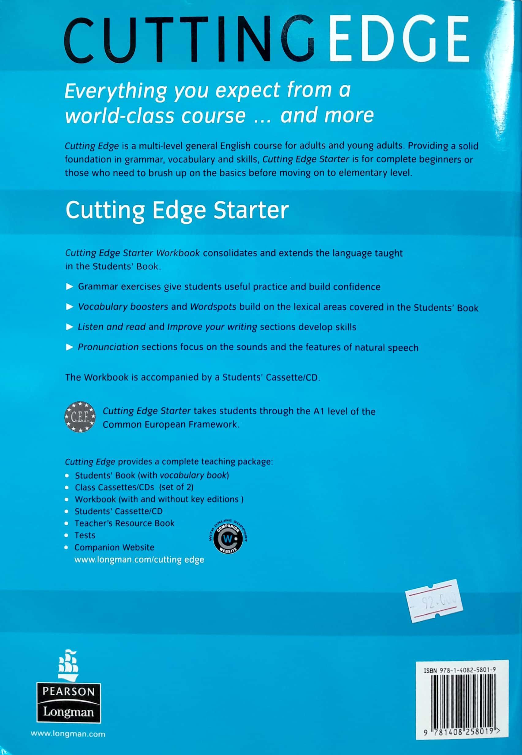 Cutting Edge Starter Wbk W/Key V2