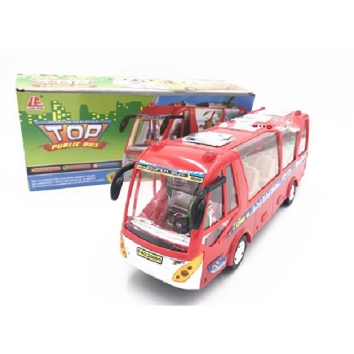 (GIÁ HỦY DIỆT) Trò chơi mô phỏng chiếc xe bus bằng nhựa dài 33cm dùng pin có nhạc và đèn