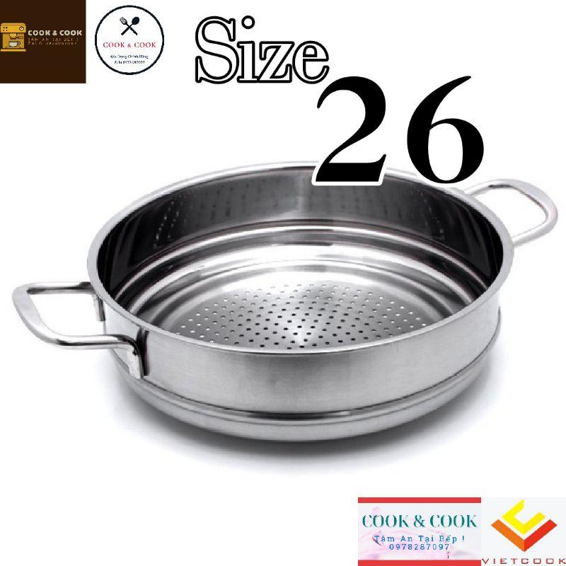 Ngăn xửng hấp inox size 26 cao cấp