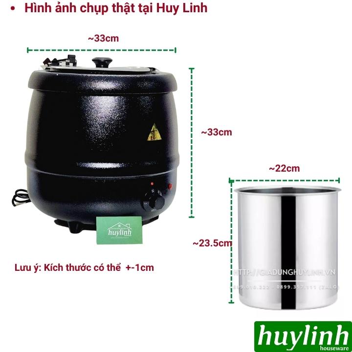 Nồi ủ ấm trân châu - hâm nóng cháo, súp - giữ ấm soup - Dung tích 10 lít [Vỏ Gang hoặc Nhựa