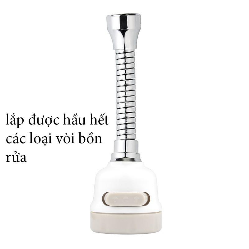 Vòi tăng áp xoay 360 độ 3 chế độ xả nước loại dài
