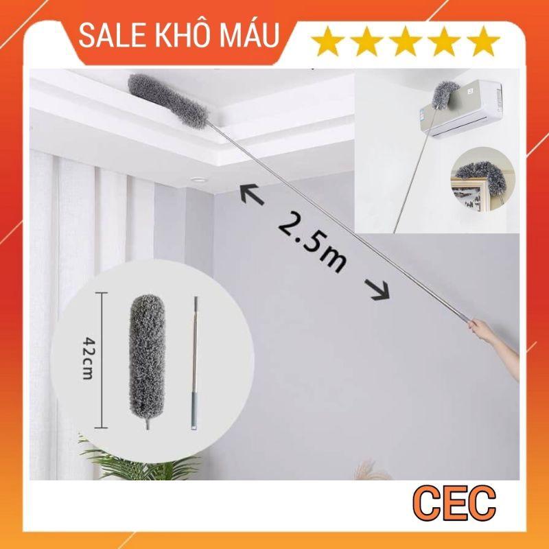 Chổi Quét Trần Nhà Kéo Rút Dài 2m5