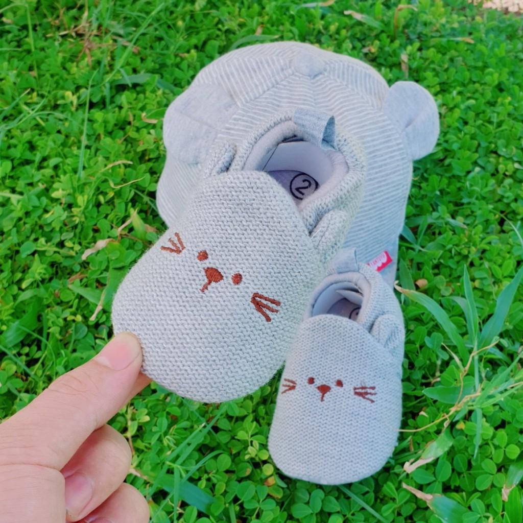 Combo Giầy tập đi sơ sinh cho bé size 0-12m