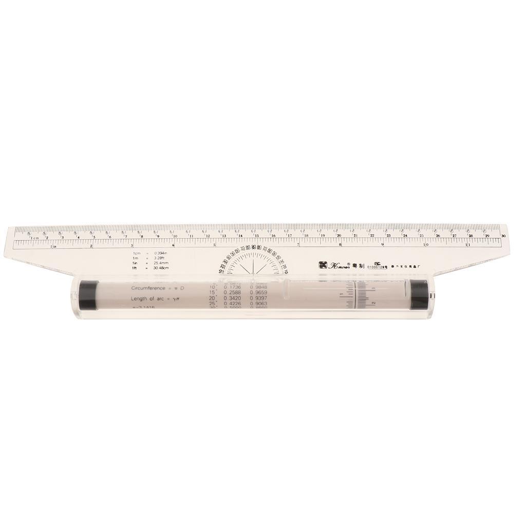 12'' Parallel Rulers Balancing Scale Rolling Rulers in Both Inch and Metric