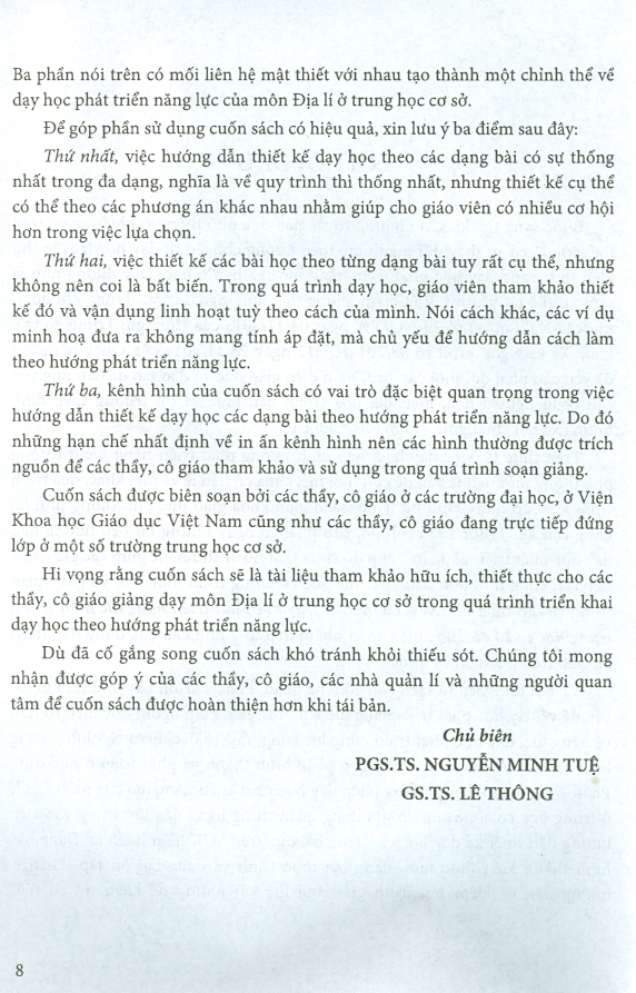 Dạy Học Phát Triển Năng Lực Môn Địa Lí Trung Học Cơ Sở