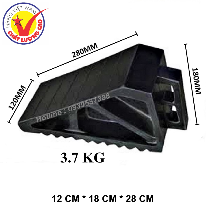 CỤC CHÈN BÁNH XE CAO SU DI ĐỘNG LOẠI TO