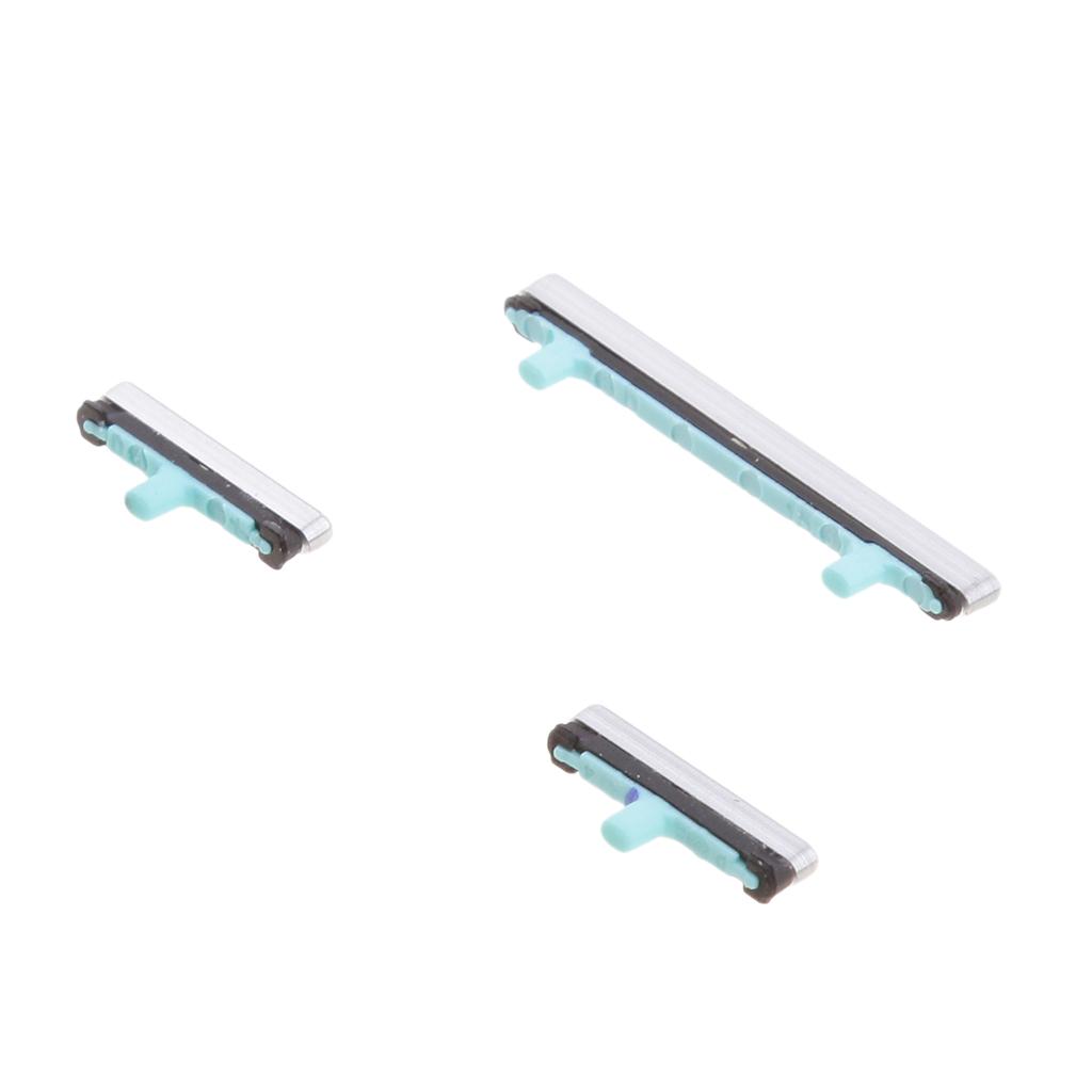 2X For Samsung S8/S8+,On Off Power + Volume Control Buttons Replacement Silver