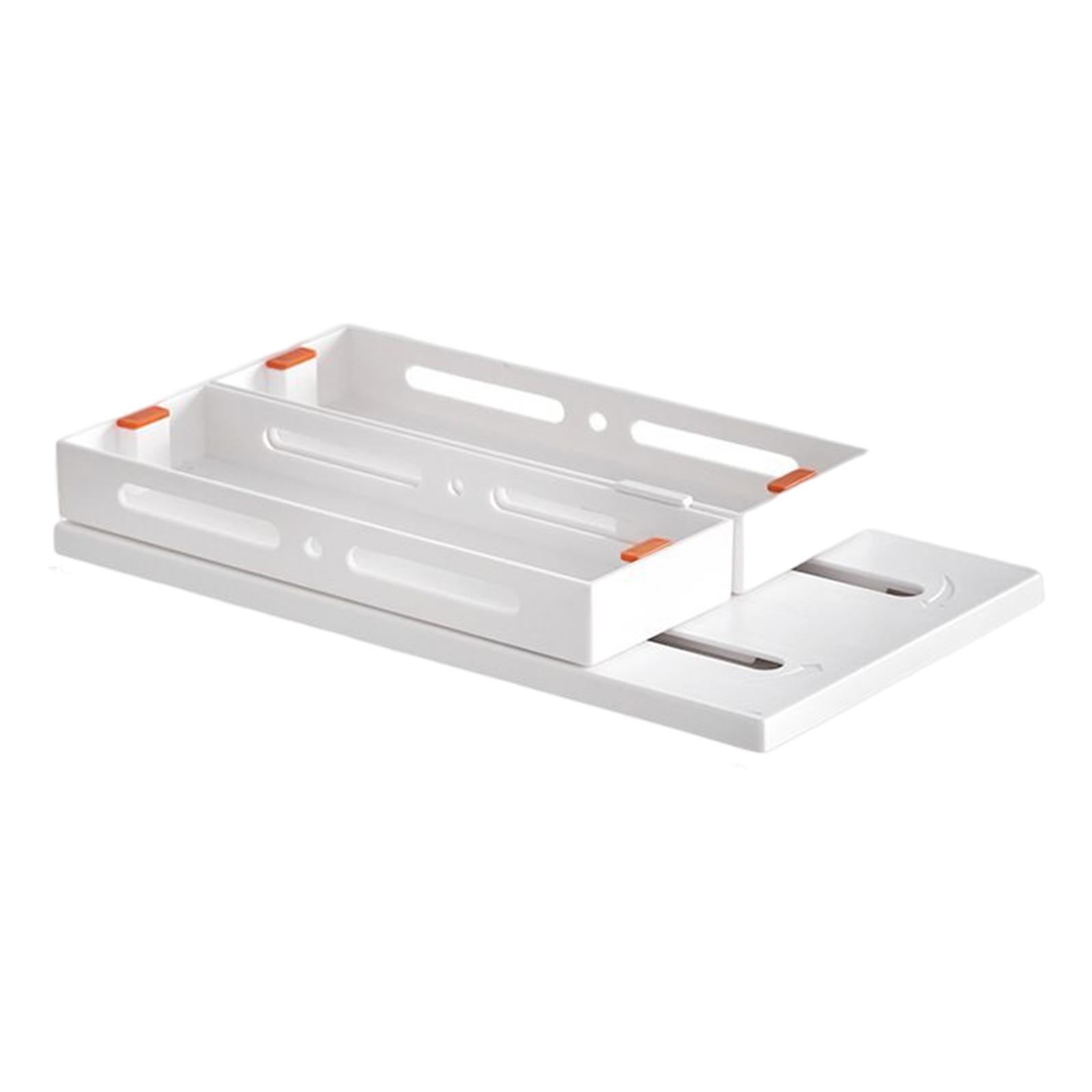 Sliding Spice Rack Organizer Pull Out Single White