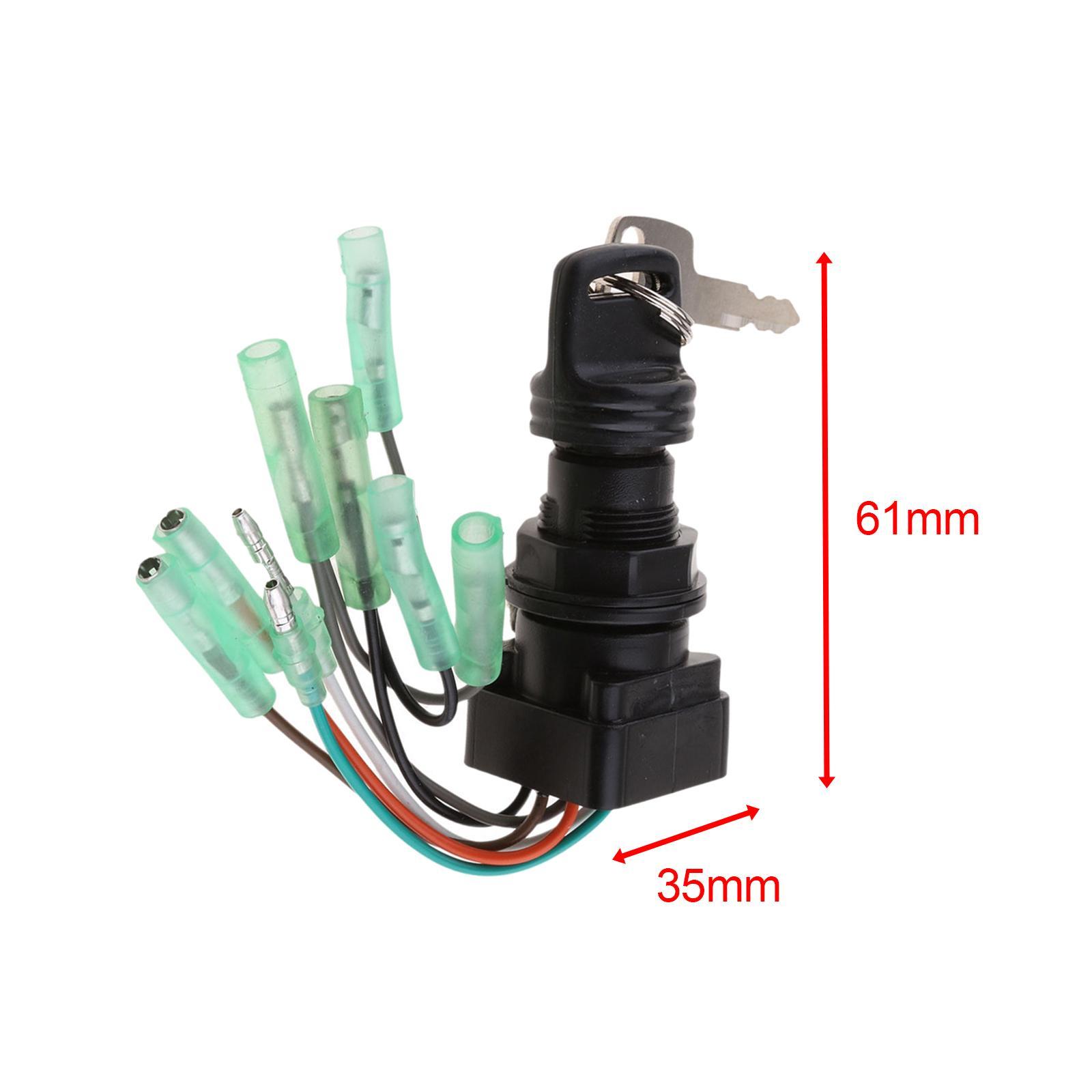 Boat Ignition Key Switch Assembly Sturdy Accessory Parts Easy Installation Outboard Motor Control Box Replacement Upgrade Repair 37110-92E01