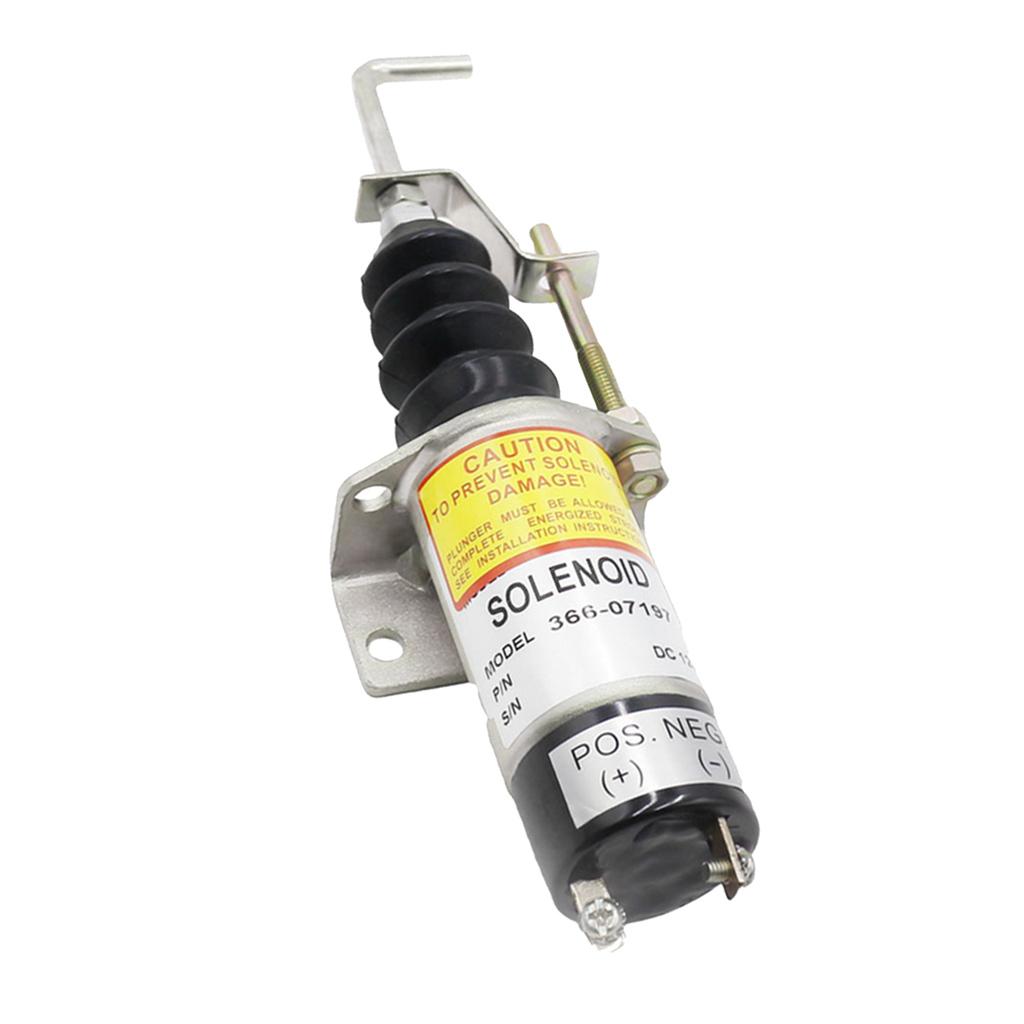 1 Piece Car Racing Fuel shutdown Shut Off solenoid 366-07197 W/ BRACKET