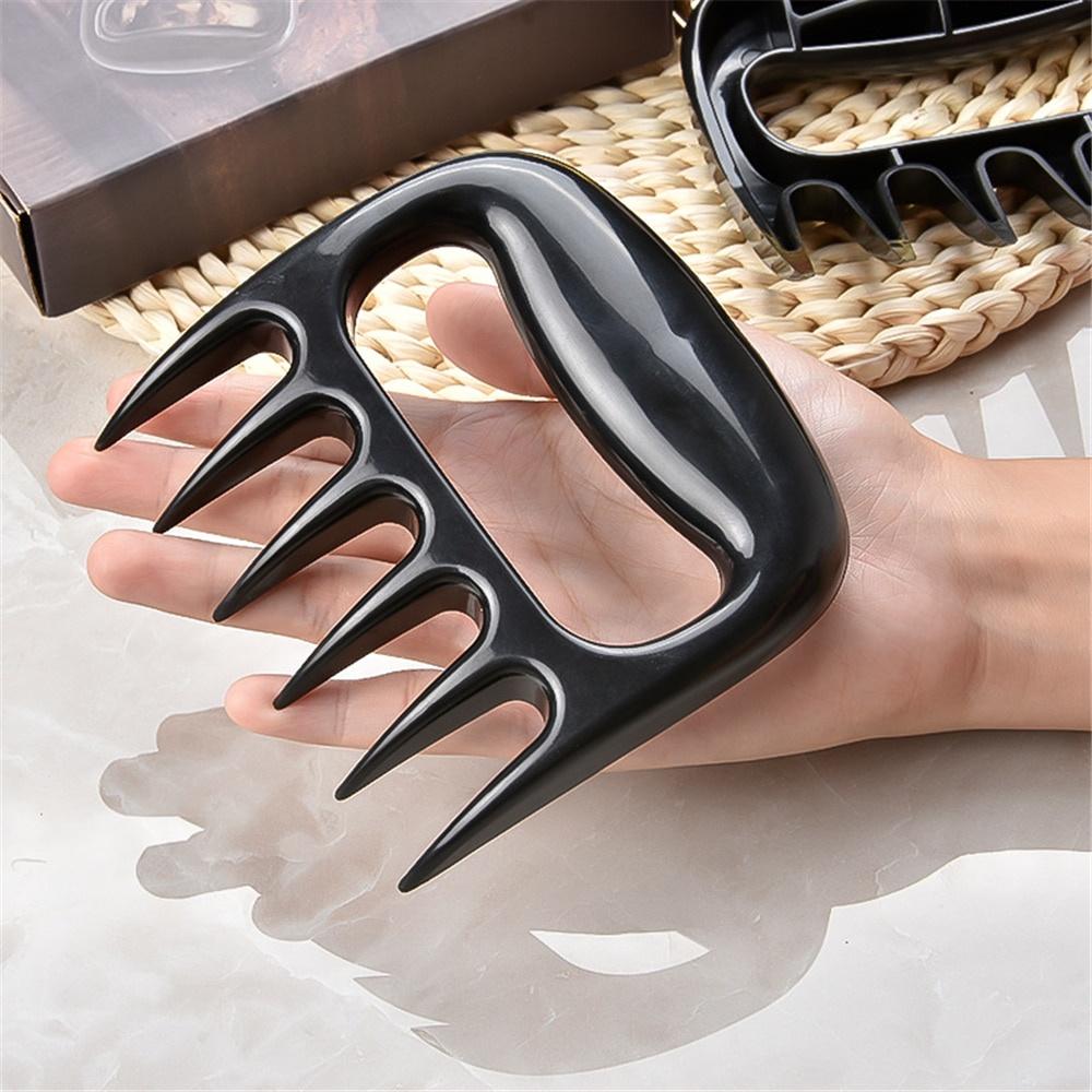 Meat Fork Shredder Barbecue Fork Bear Claw Meat Separator Handle Kitchen Food Fork Meat Slicer BBQ Grill Meat Handler Kitchen