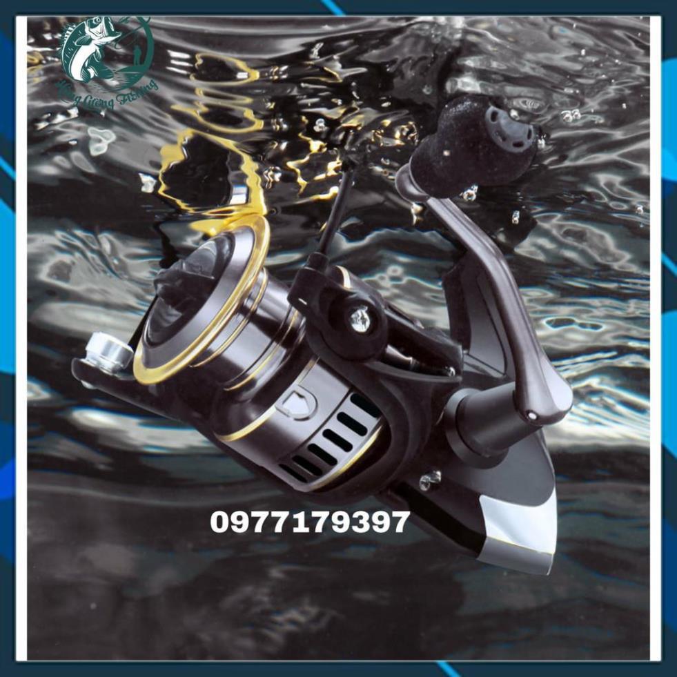 Máy Câu Cá FISHING REEL HE Siêu Nhẹ Khỏe Đẹp Bền Cam Kết Chính Hãng - Chất Lượng Máy Đứng