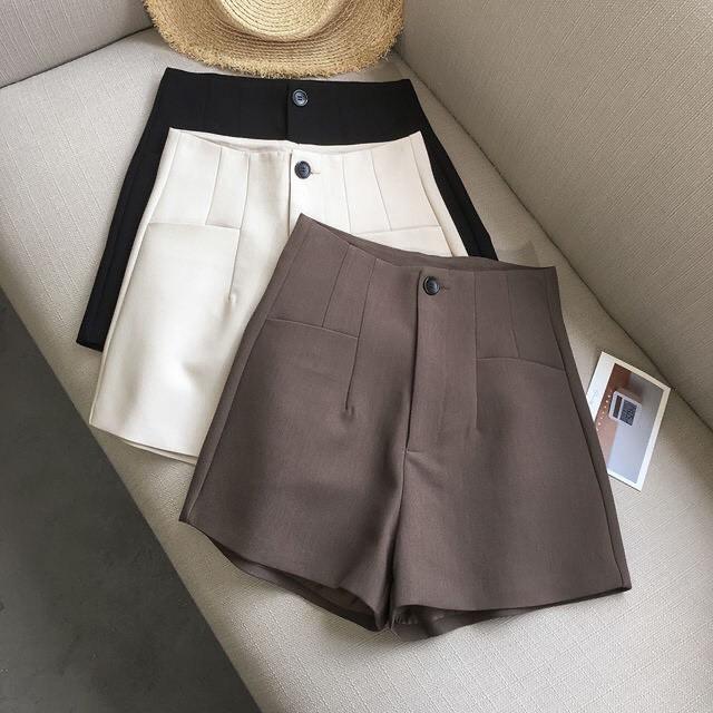 Quần Short Nữ Cạp Cao Siêu Tôn Dáng Quần Đùi Nữ Có Túi Chất Tuyết Mưa So Hot