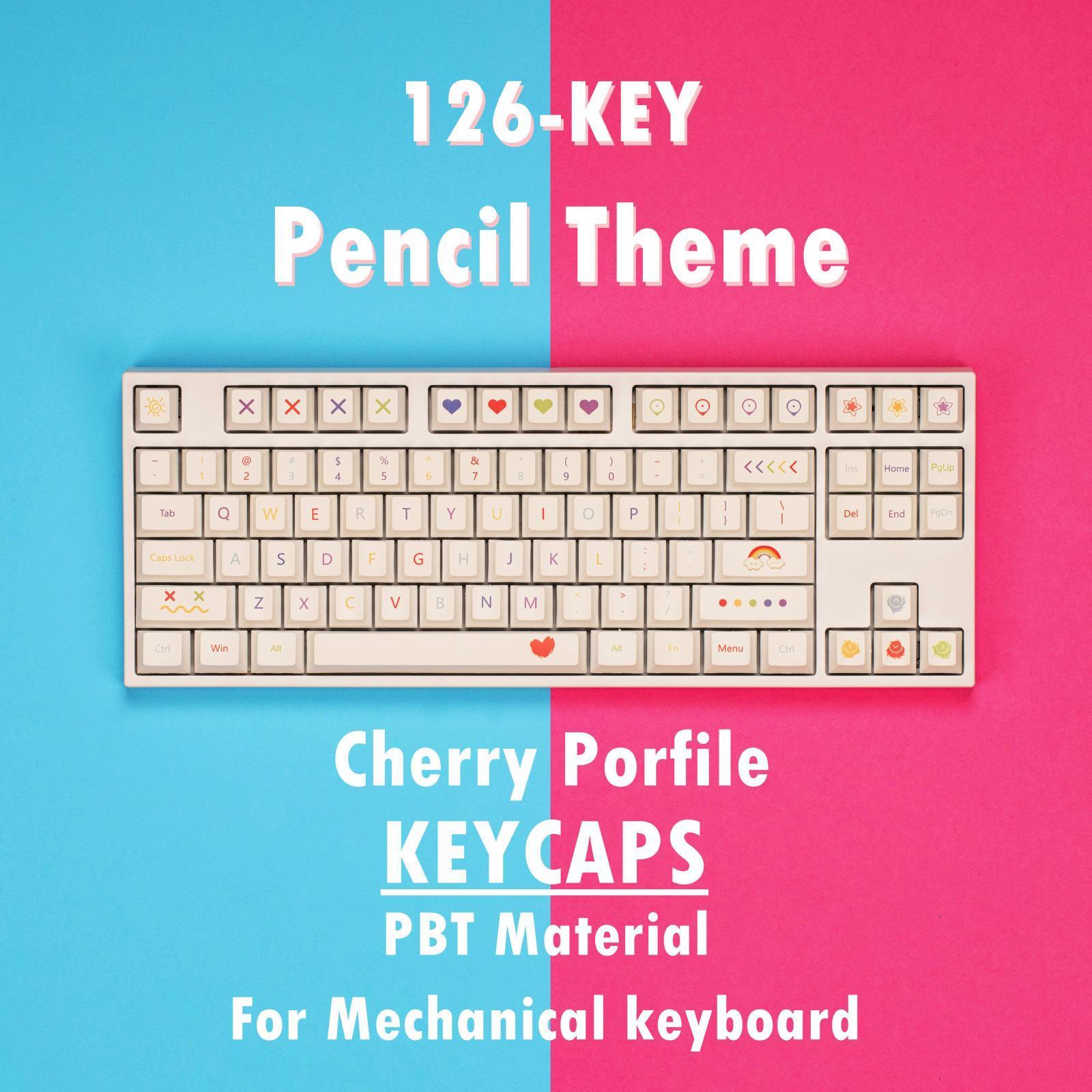 PBT 126 Keys DIY for Switch Gaming Keyboard